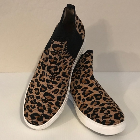Steven By Steve Madden Shoes - Steven New York Women's Chime Leopard Knit High-Top Fashion Sneakers.